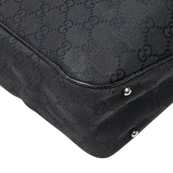GUCCI Black Leather Shoulder Bag - Picture 9 of 14